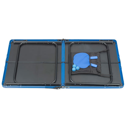 Mini Table de Ping-Pong Pliable - Set Complet avec Raquettes et Filet