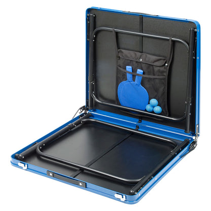 Mini Table de Ping-Pong Pliable - Set Complet avec Raquettes et Filet